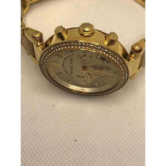 Michael Kors MK5632 Women's Stainless Steel Analog Champange Dial Watch LP121 - Picture 6 of 9